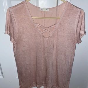 Aeropostale Light Pink Short Sleeve Tee